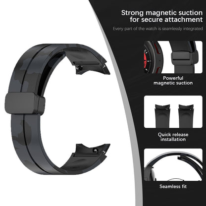 PeakPrint Magnetic Buckle Waterproof Watch Band for Samsung Galaxy Watch 4, 5, and 6