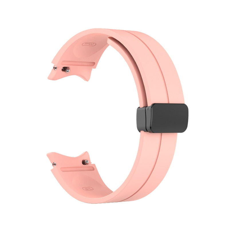Silicone Strap Watchband for Samsung Watch with Magnetic Buckle
