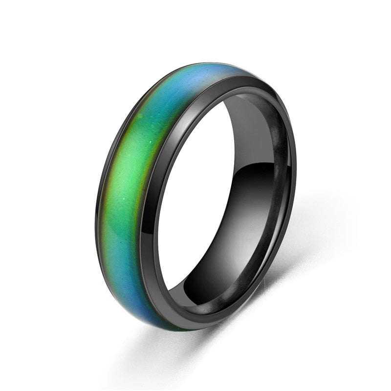 Mood Ring High Quality Stainless Steel Changing Color Feeling Emotion Temperature Ring