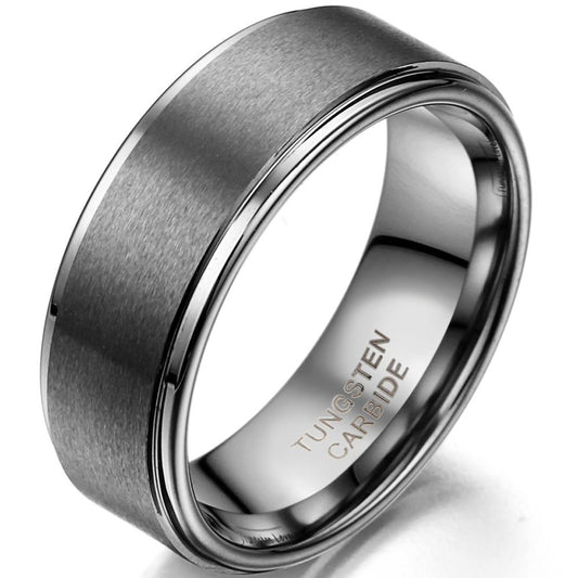 Tungsten Carbide Ring 8mm Wide Men/Women Wedding Band Women Engagement Rings Sizes 7 to 12