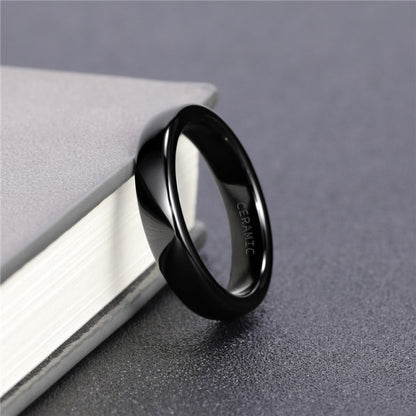 Custom Ceramic Brushed Black Ring