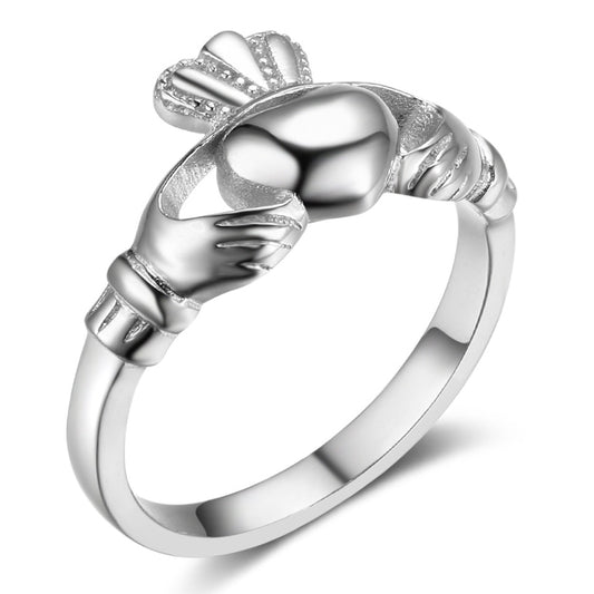 Claddagh Ring Woman Sterling Silver Jewelry Fashion Ring
