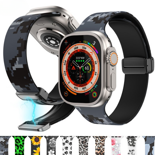 RadiantLink Magnetic Buckle Silicone Band for Apple Watch