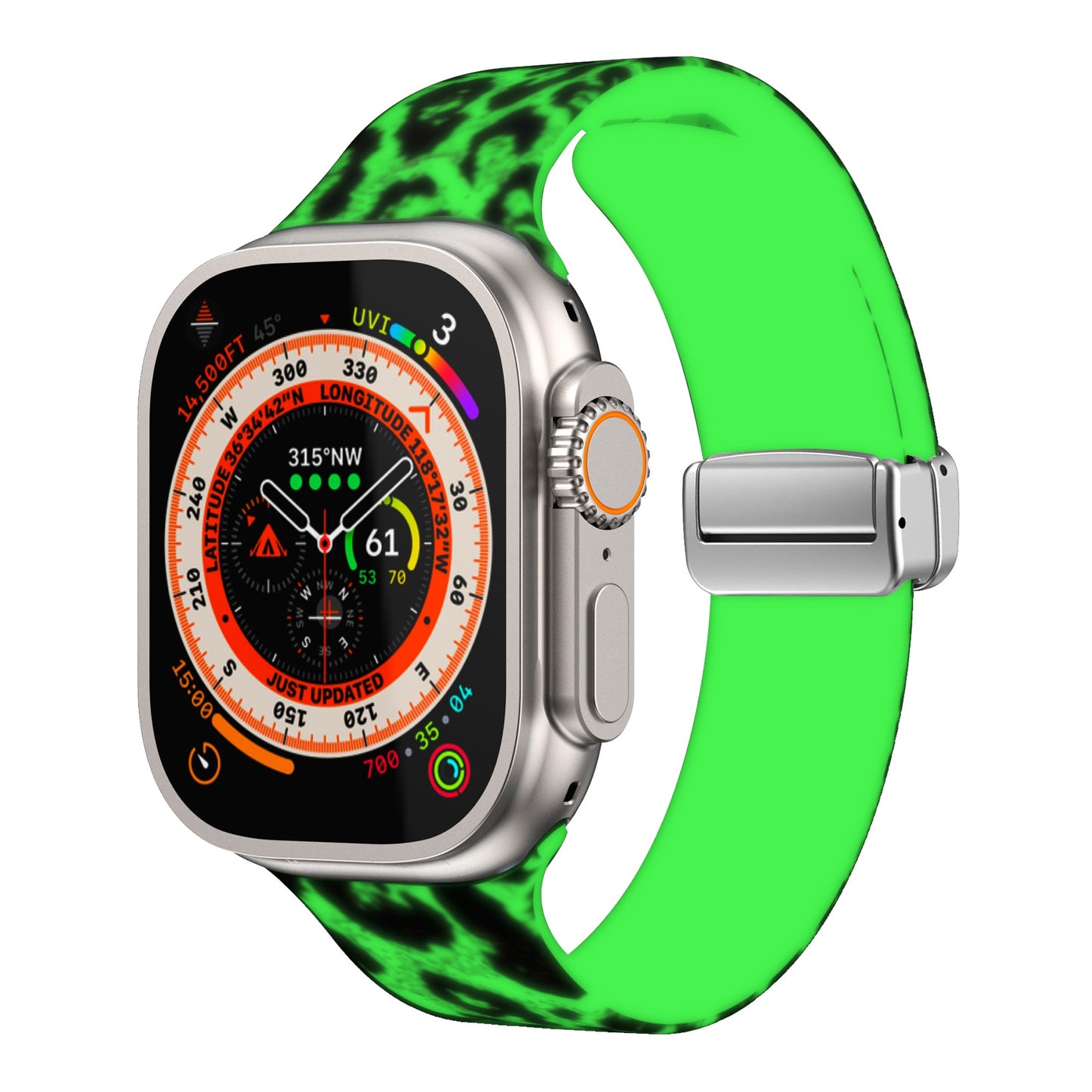 RadiantLink Magnetic Buckle Silicone Band for Apple Watch