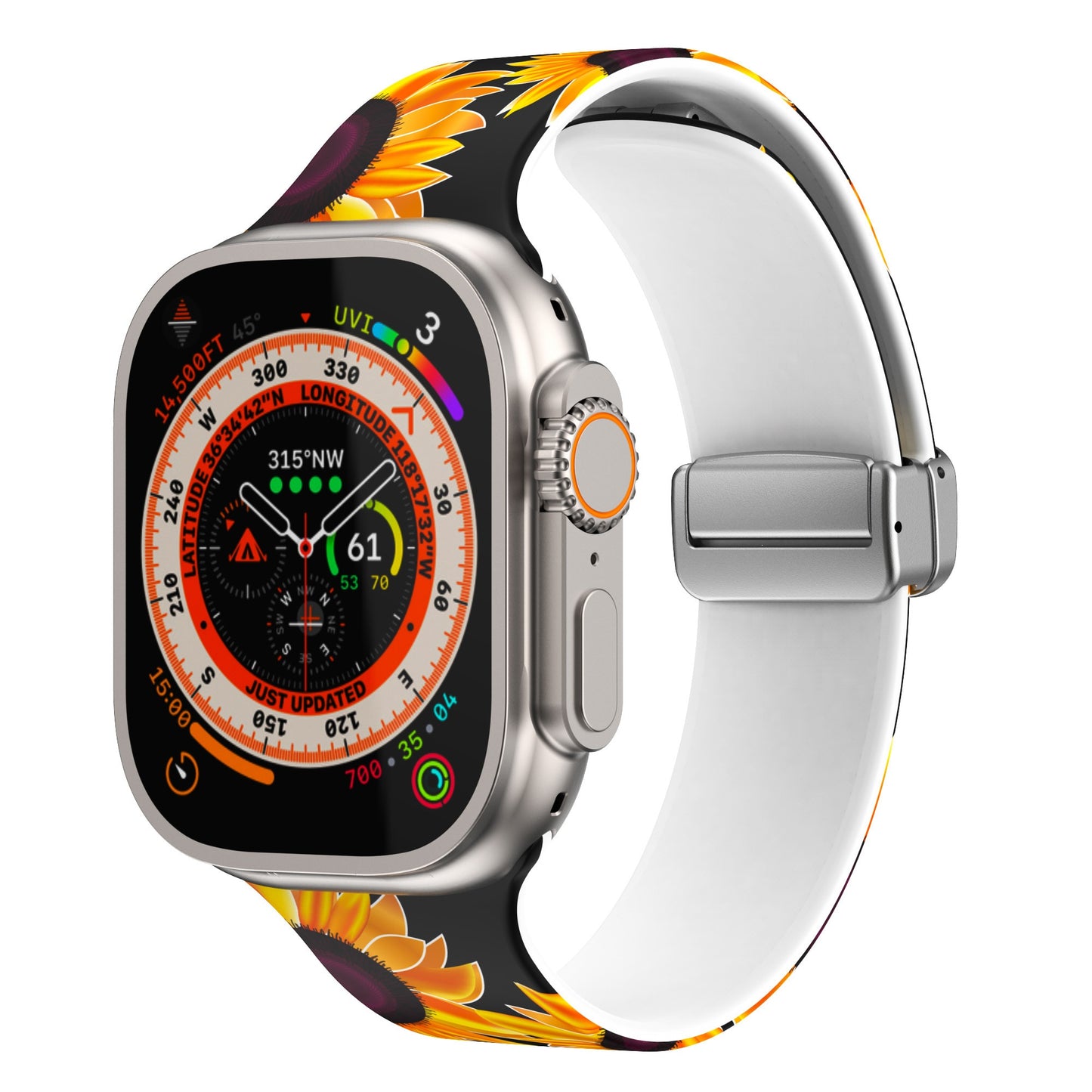 RadiantLink Magnetic Buckle Silicone Band for Apple Watch