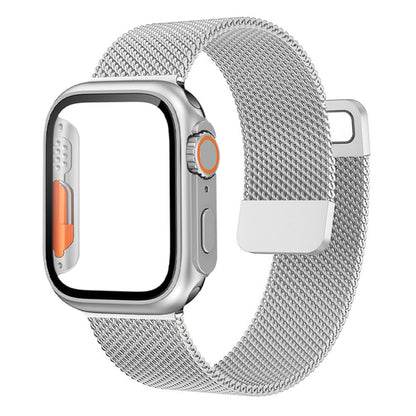 Loop Style Watch Band with Cover and Glass For Apple Watch Band 40mm 41 mm 44mm 45mm iWatch series 7 se 4 5 6 8