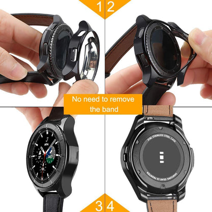 Samguard No Glass Protector Case For Samsung Galaxy watch Galaxy Watch 5/4 40mm/44mm  Classic 5/4 40mm/42mm