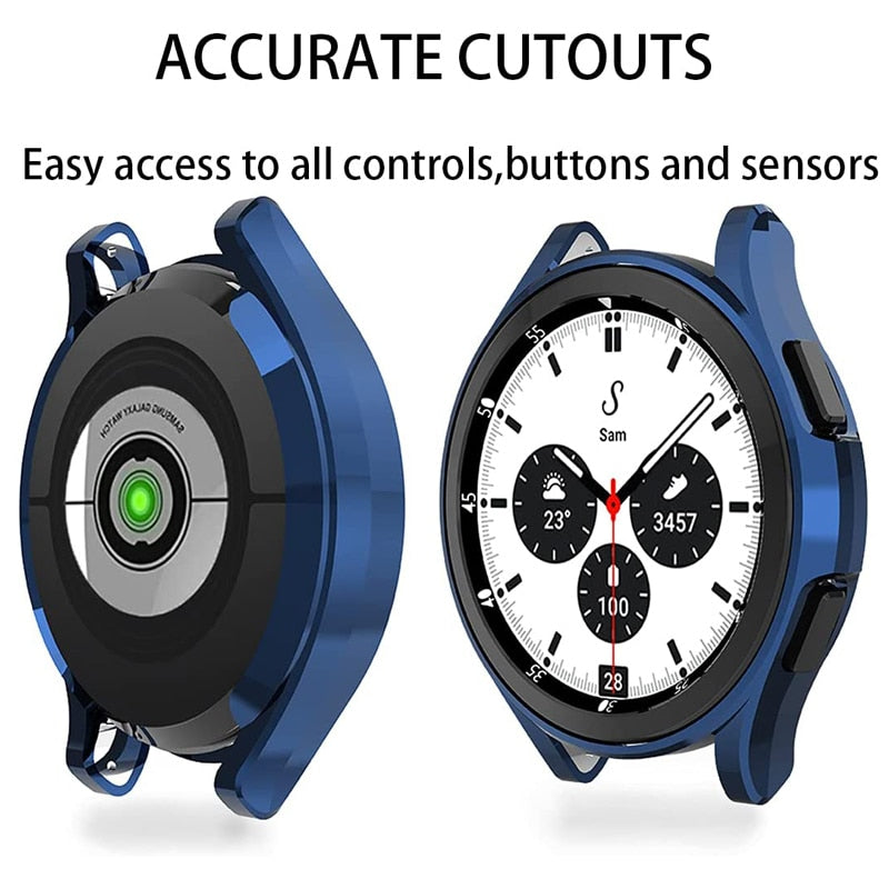 Samguard No Glass Protector Case For Samsung Galaxy watch Galaxy Watch 5/4 40mm/44mm  Classic 5/4 40mm/42mm