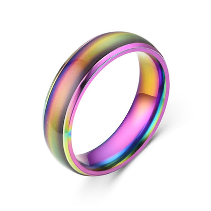 Mood Ring High Quality Stainless Steel Changing Color Feeling Emotion Temperature Ring