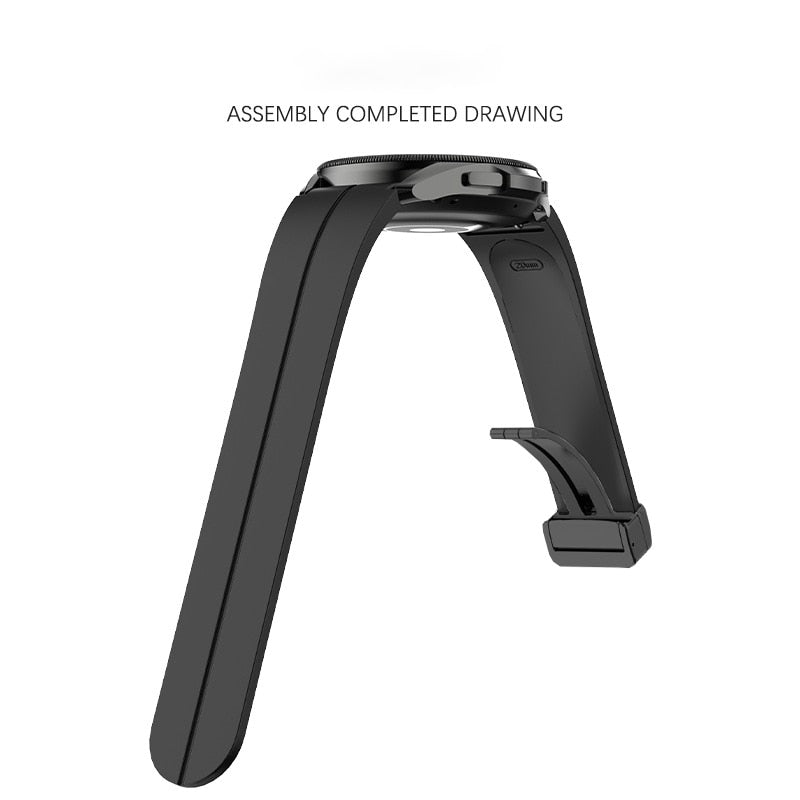 Silicone Strap Watchband for Samsung Watch with Magnetic Buckle