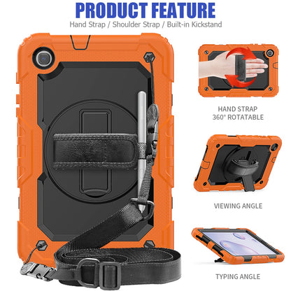 360 Heavy Duty Case Cover For Samsung Tab with Hand Strap & Kickstand Tablet Samsung Galaxy Tab A 8.0 8.4 10.1 10.5 Tab E 8.0 Protective Cover