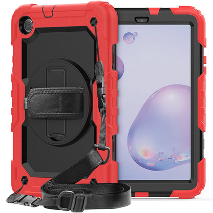 360 Heavy Duty Case Cover For Samsung Tab with Hand Strap & Kickstand Tablet Samsung Galaxy Tab A 8.0 8.4 10.1 10.5 Tab E 8.0 Protective Cover