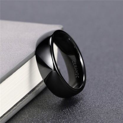 Custom Ceramic Brushed Black Ring