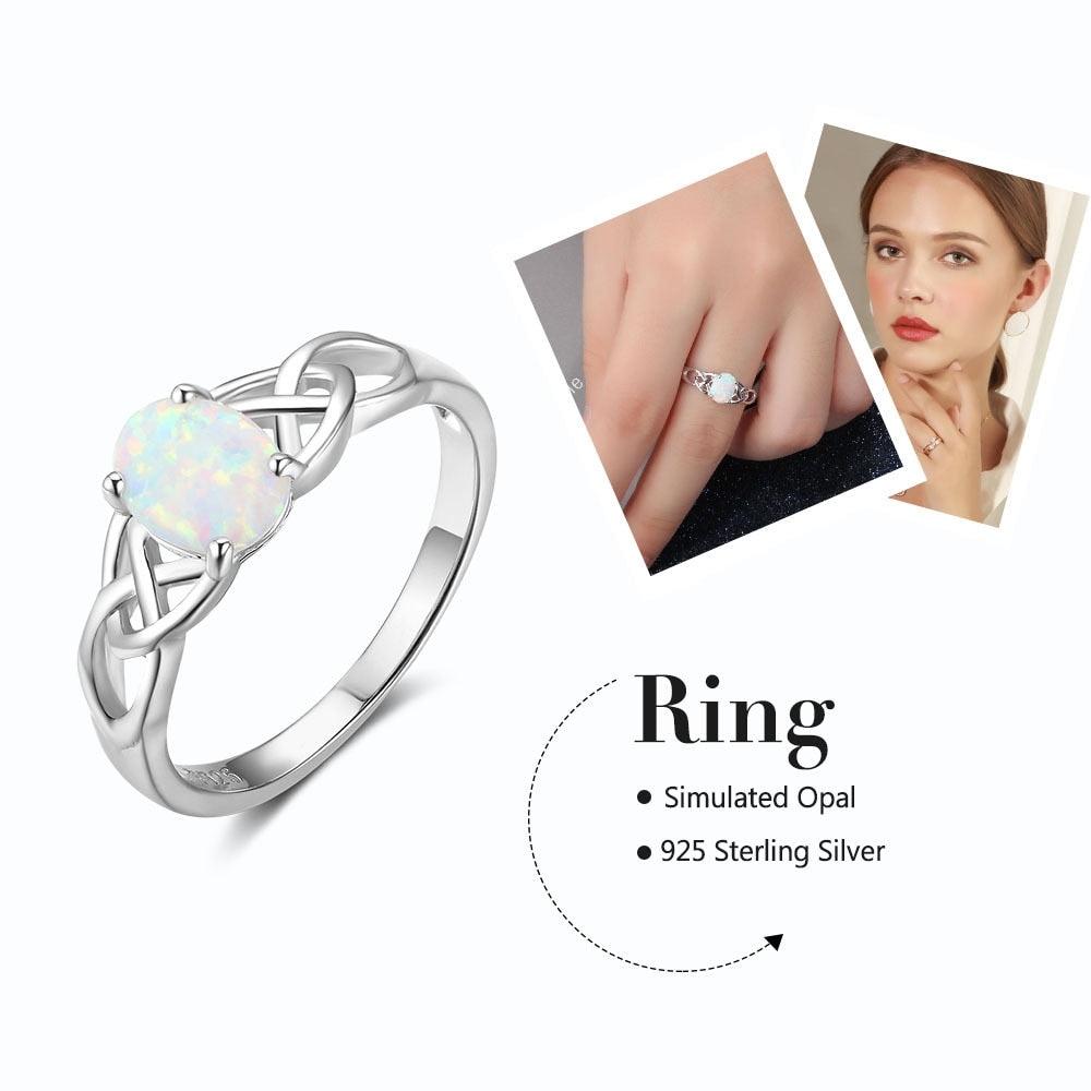 Womens 925 Sterling Silver Ring