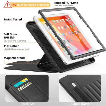 iPad Pro 11 2020 Case and Stand, Magnetic with Pencil Holder For iPad 10.2 For 2017 2018 iPad 9.7 5th 6th Gen Cover Mini 4 5 Air 2